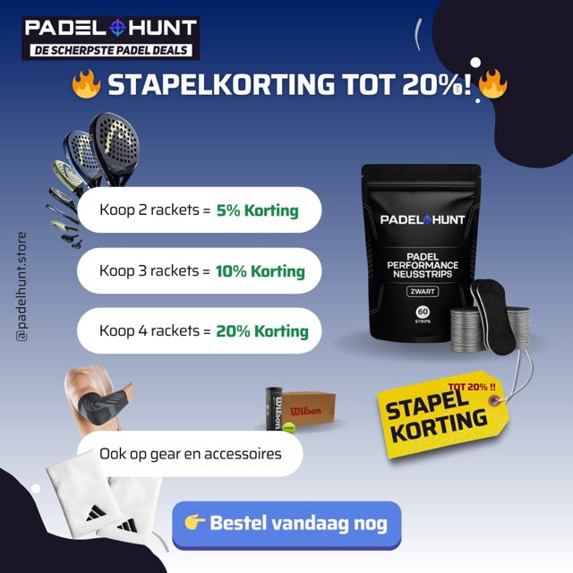 Padel Hunt Stapelkorting tot wel 20%