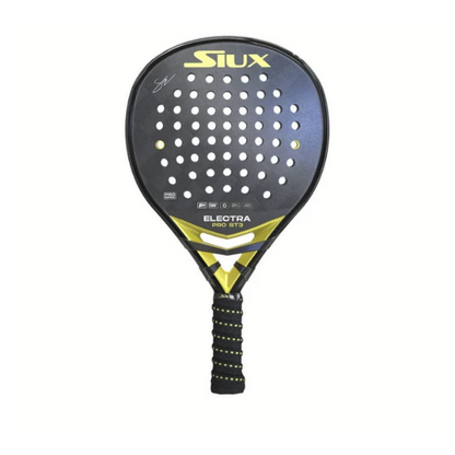 Siux Electra Pro ST3 2024 padelracket – hybride druppelvorm met 15K Carbon blad en EVA Soft kern voor maximale power en controle.