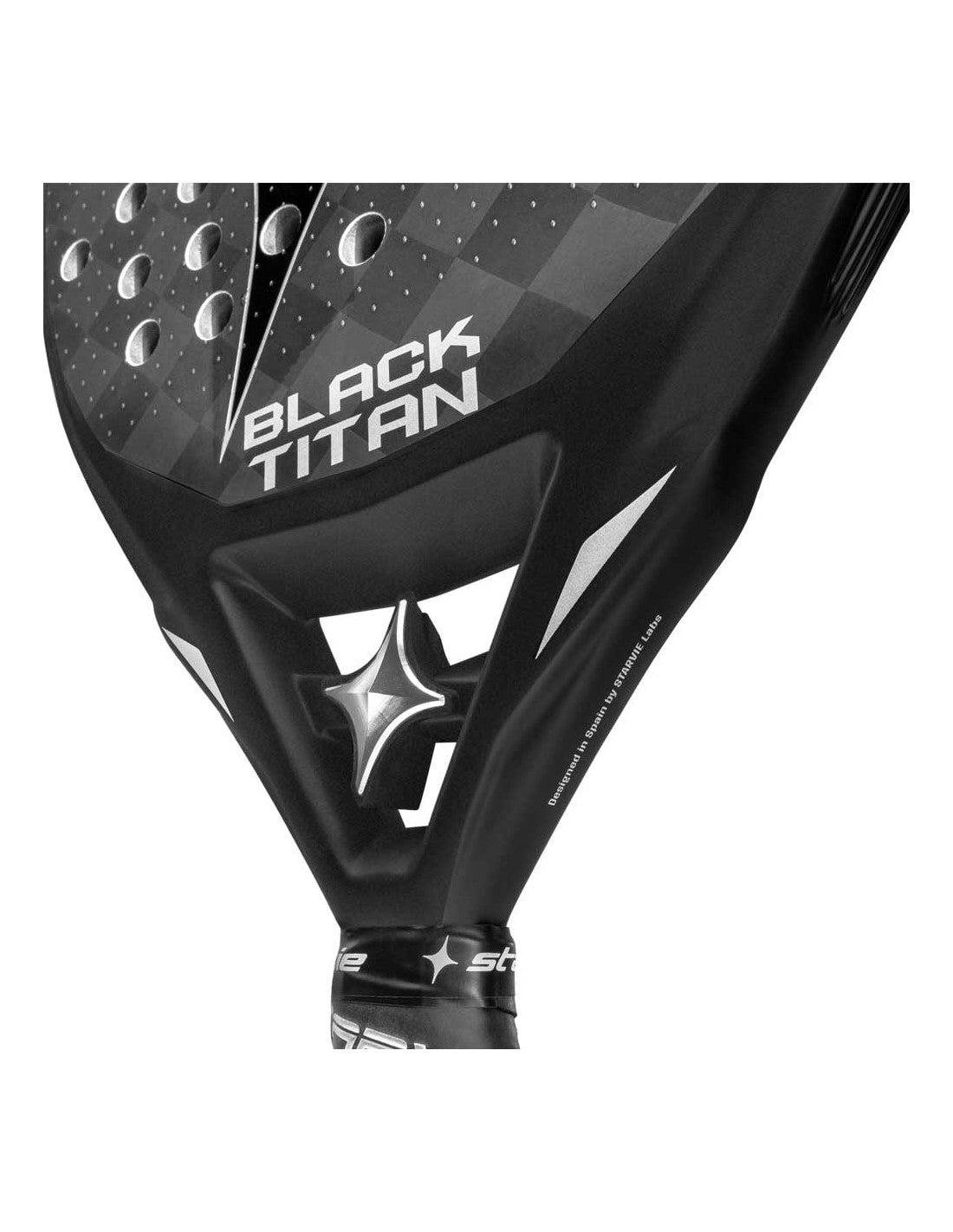 Black Titan 2026 padelracket hybride vorm 24K Carbon Master hals gewichten
